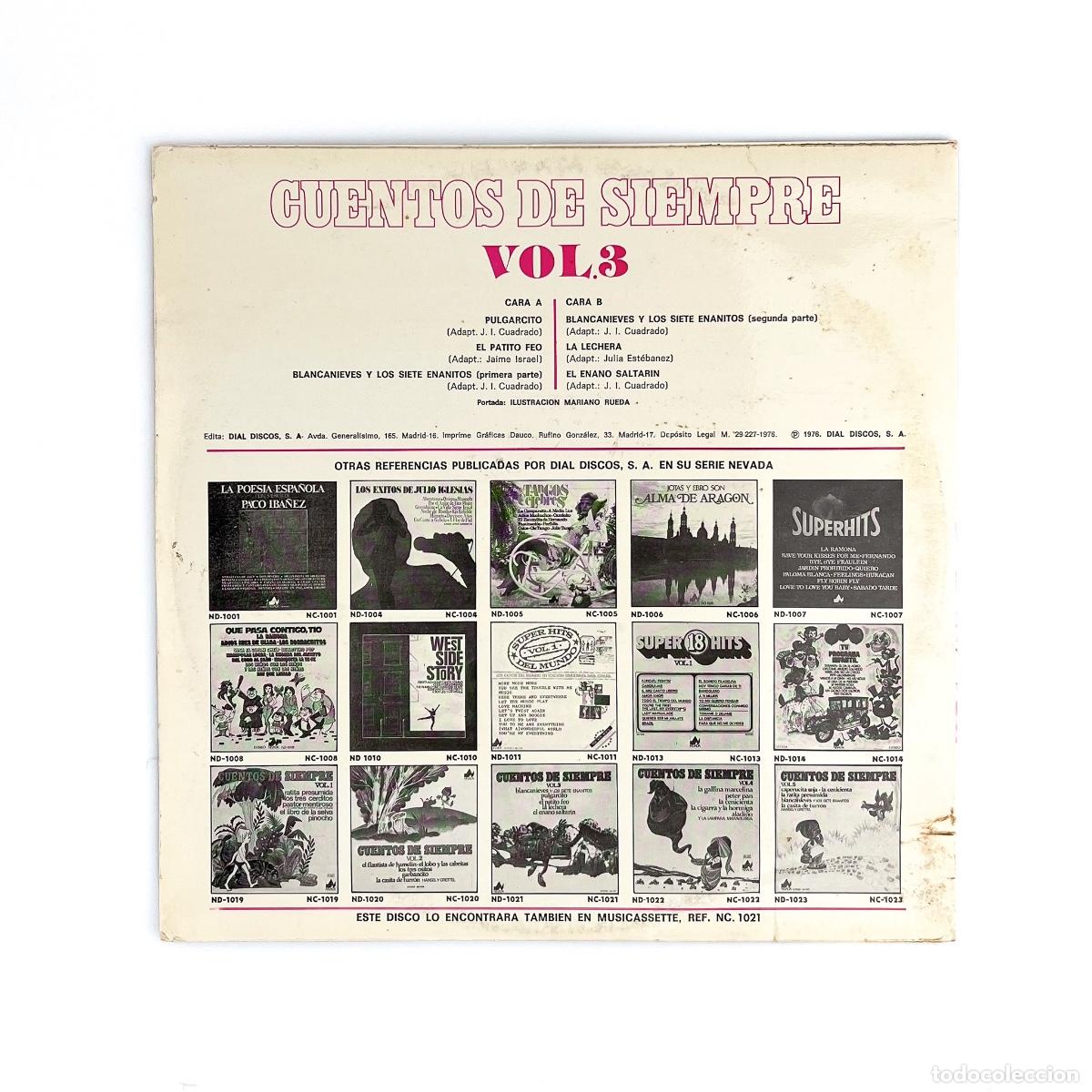 Discos de vinilo: LP. Various. Cuentos De Siempre, Vol.3 - Foto 2