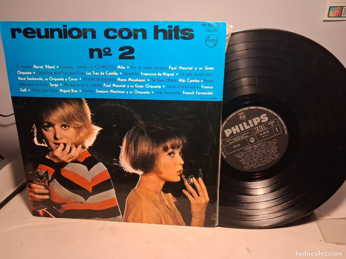 Discos de vinilo: LP REUNION CON HITS 2 ( MIGUEL RIOS, MILA, FRANCE GALL, LOS 3 DE CASTILLA, NIKI CAMBA NANA MOUSKOURI