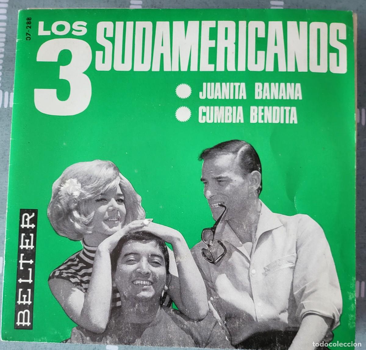 Discos de vinilo: Los Tres Sudamericanos single sello Belter editado en Espa&ntilde;a a&ntilde;o 1966...