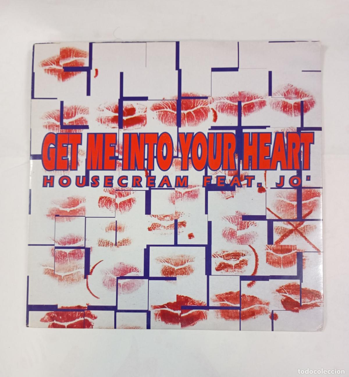 Discos de vinilo: Get Me Into Your Hear. Housecream feat jo. MAXI-SINGLE. TDKDA56