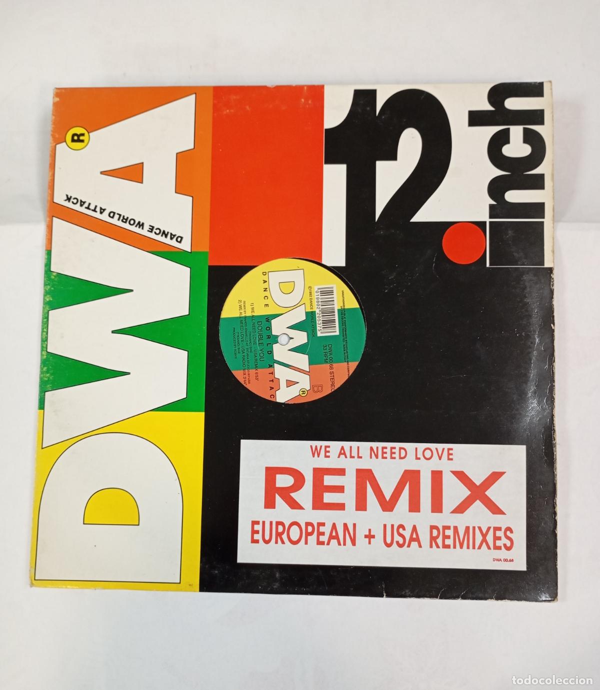 Discos de vinilo: We All Need Love. Double You. MAXI-SINGLE. TDKDA57