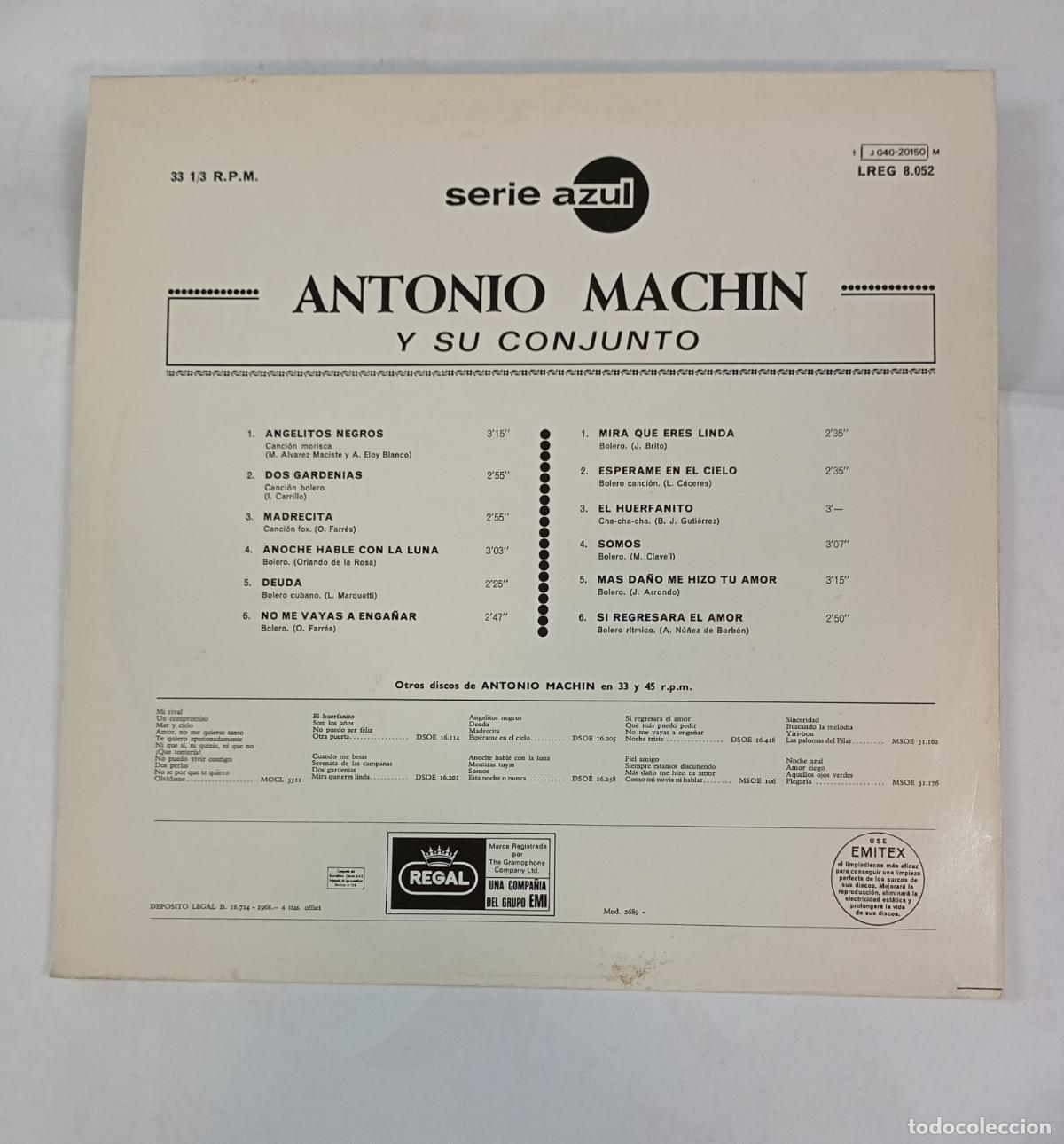 Discos de vinilo: ANTONIO MACH&Iacute;N Y SU CONJUNTO. LP. TDKDA57 - Foto 2