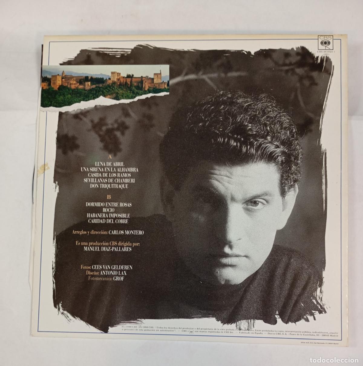 Discos de vinilo: CARLOS CANO. LUNA DE ABRIL. LP. TDKDA57 - Foto 2