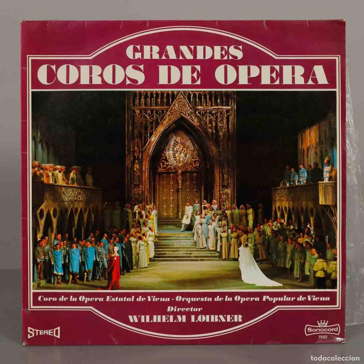 Discos de vinilo: LP. Grandes Coros de &Oacute;pera - Coro de la &Oacute;pera Estatal de Viena, Orquesta de la &Oacute;pera Popular de Vie