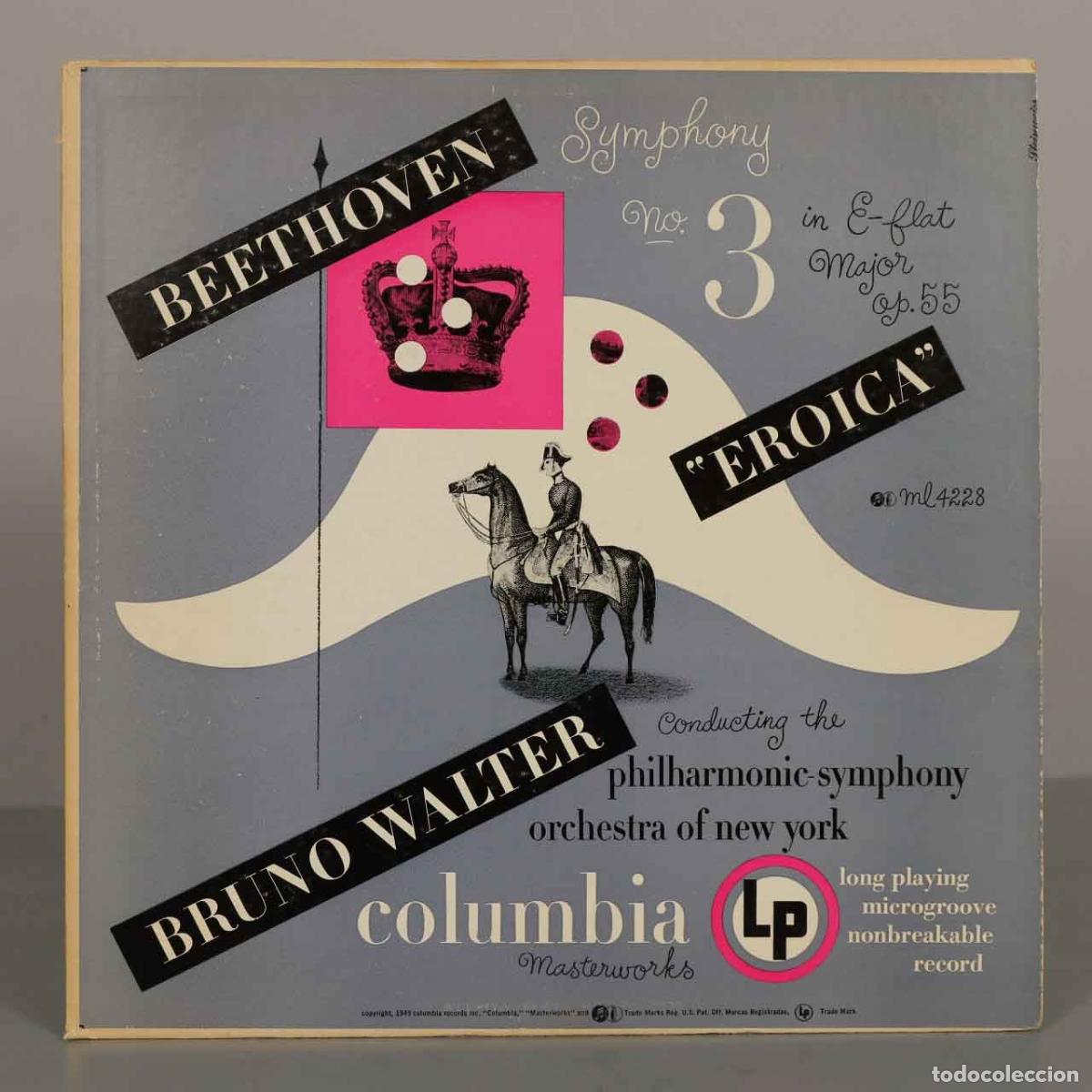 Discos de vinilo: LP. Beethoven - Symphony No. 3 in E-flat Major, Op. 55 Eroica - Bruno Walter, Philharmonic-Symphony
