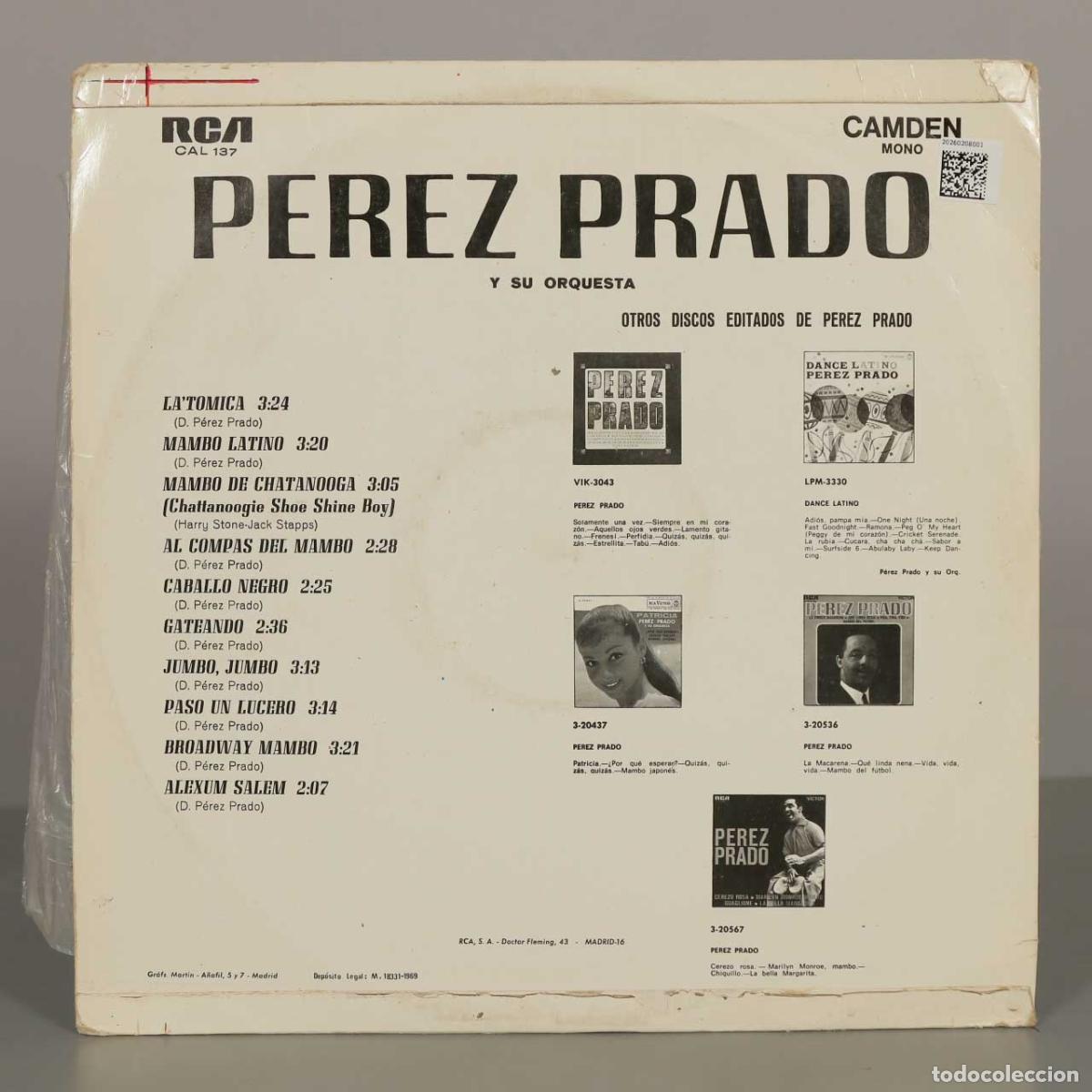Discos de vinilo: LP. Perez Prado y su Orquesta - Perez Prado - Foto 2