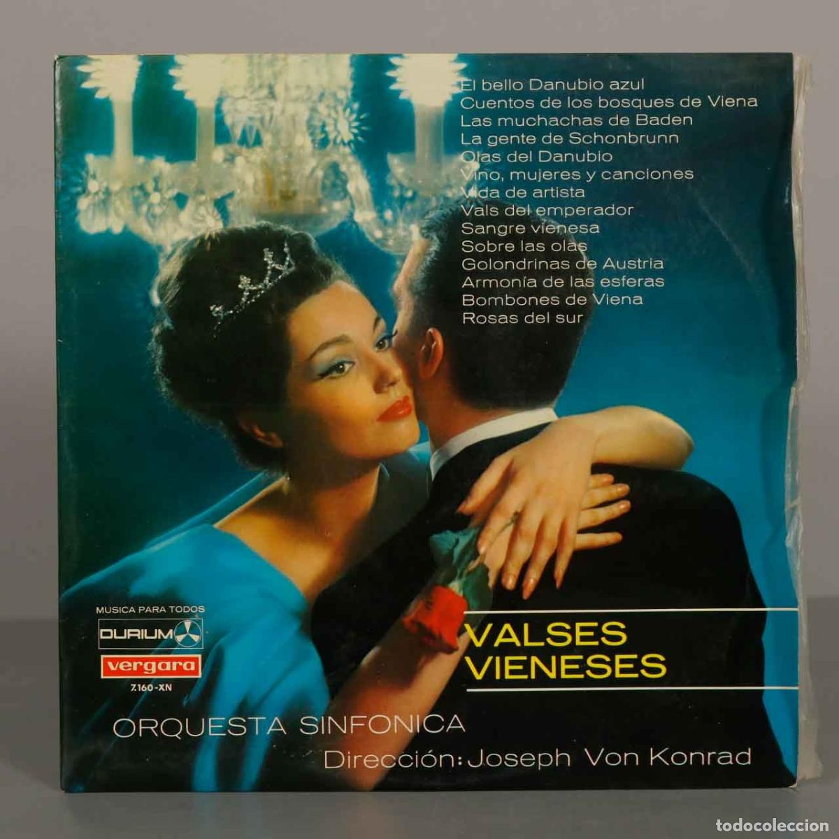 Discos de vinilo: LP. Valses Vieneses - Orquesta Sinf&oacute;nica - Joseph Von Konrad