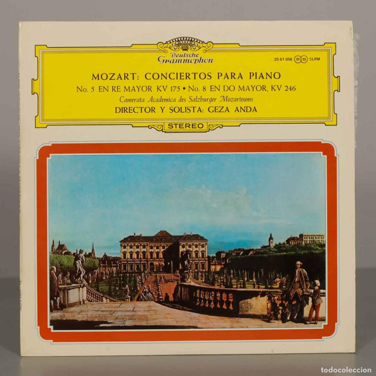 Discos de vinilo: LP. Mozart: Conciertos para piano n.&ordm; 5 y n.&ordm; 8 - Camerata Academica des Salzburger Mozarteums, G&eacute;z