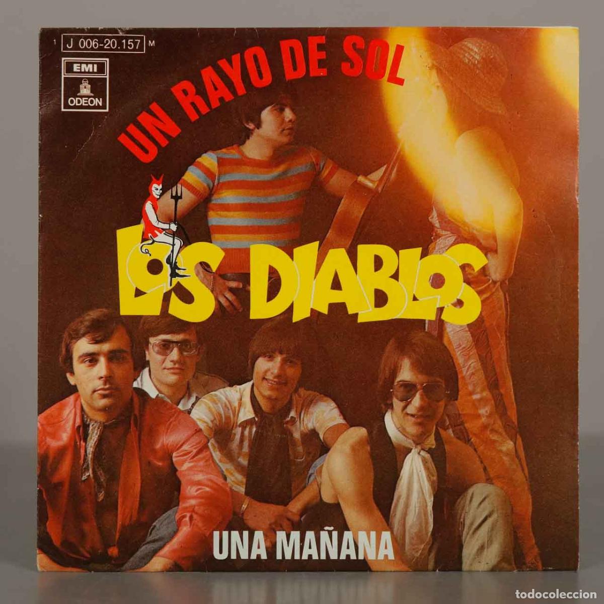Discos de vinilo: SINGLE. Un rayo de sol - Una ma&ntilde;ana - Los Diablos