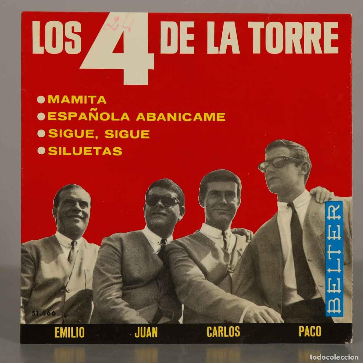 Discos de vinilo: ep. Espa&ntilde;ola, Abanicame / Siluetas / Mamita / Sigue, Sigue - Los 4 De La Torre