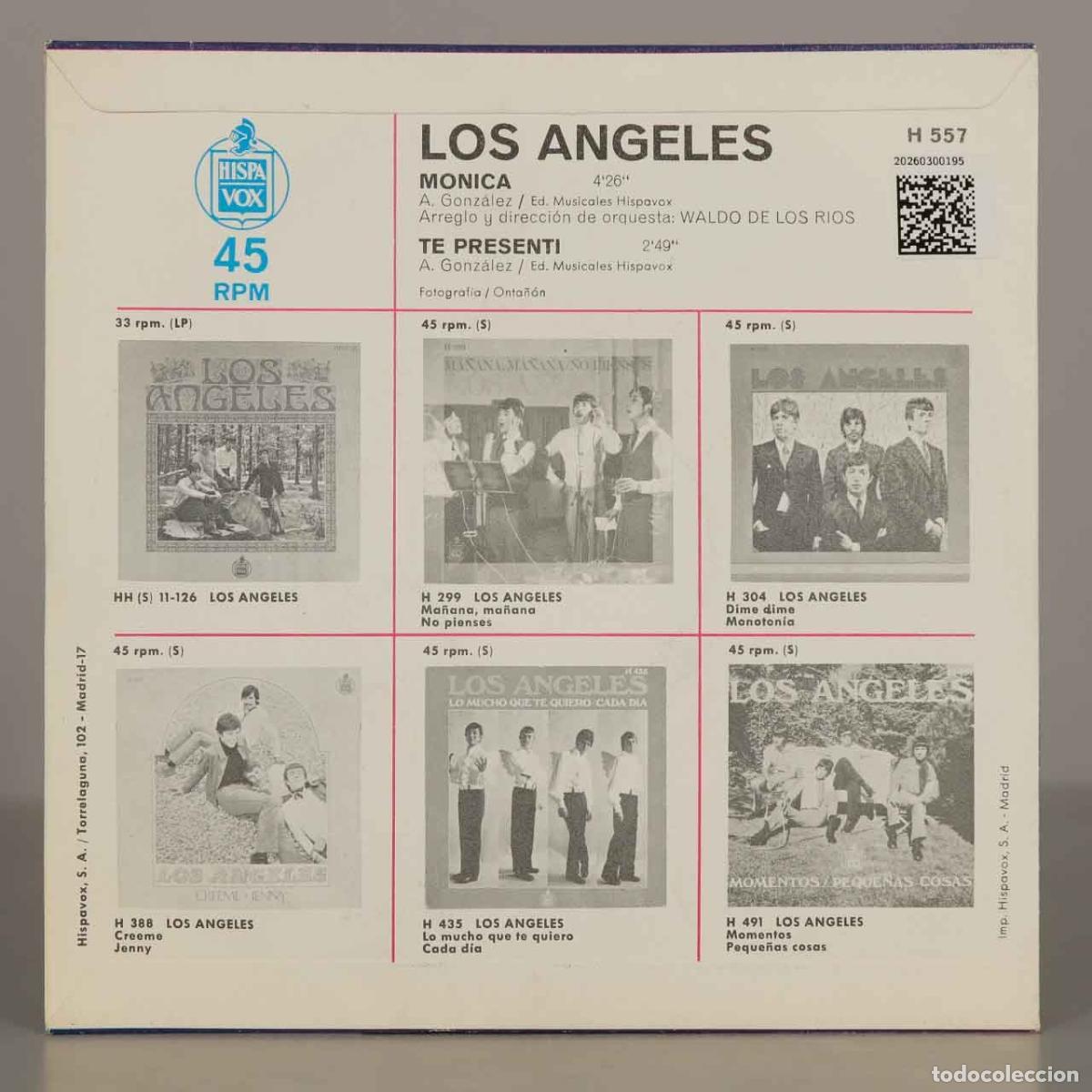Discos de vinilo: SINGLE. Monica - Te present&iacute; - Los &Aacute;ngeles - Foto 2