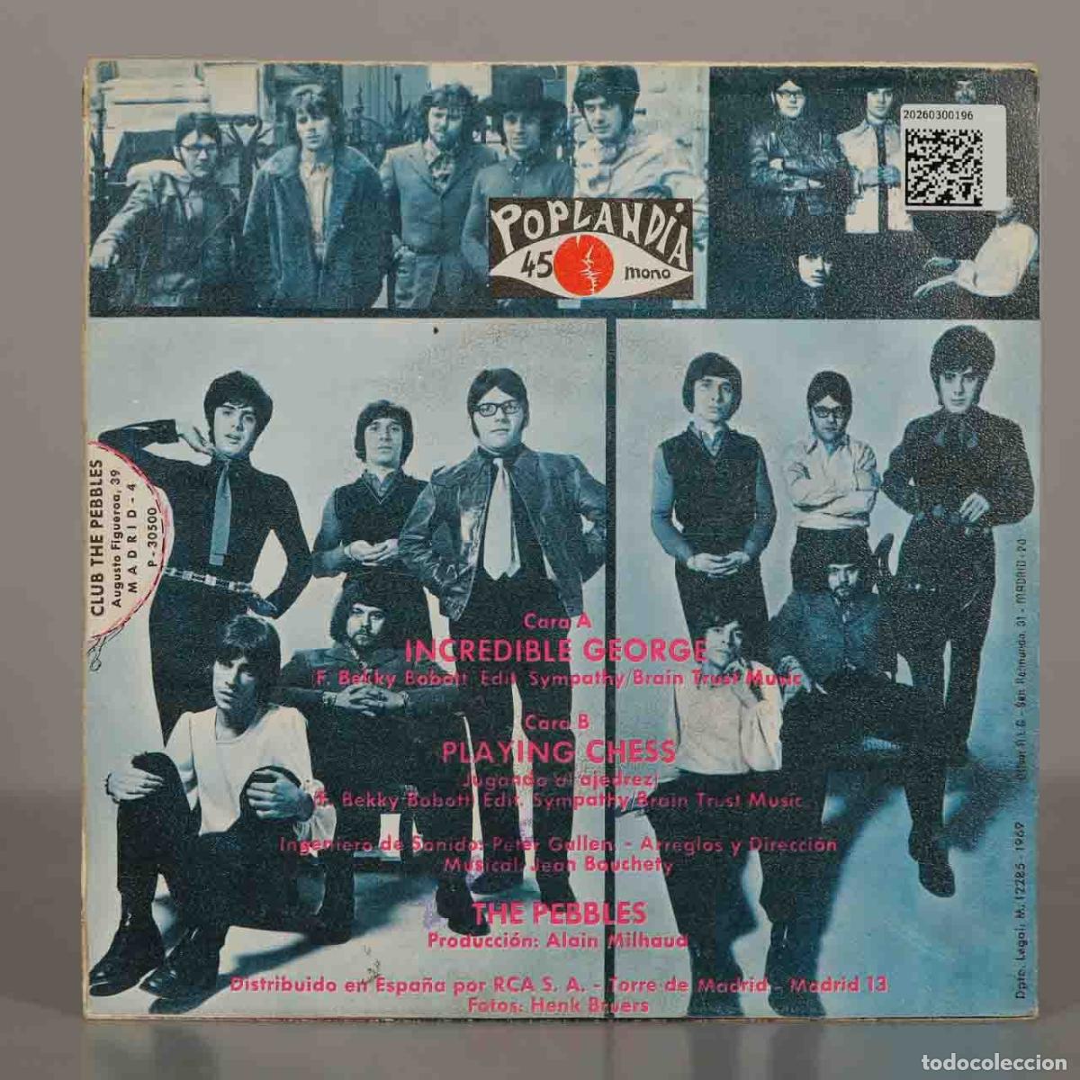 Discos de vinilo: SINGLE. The Pebbles - Incredible George, Jugando al ajedrez - Foto 2