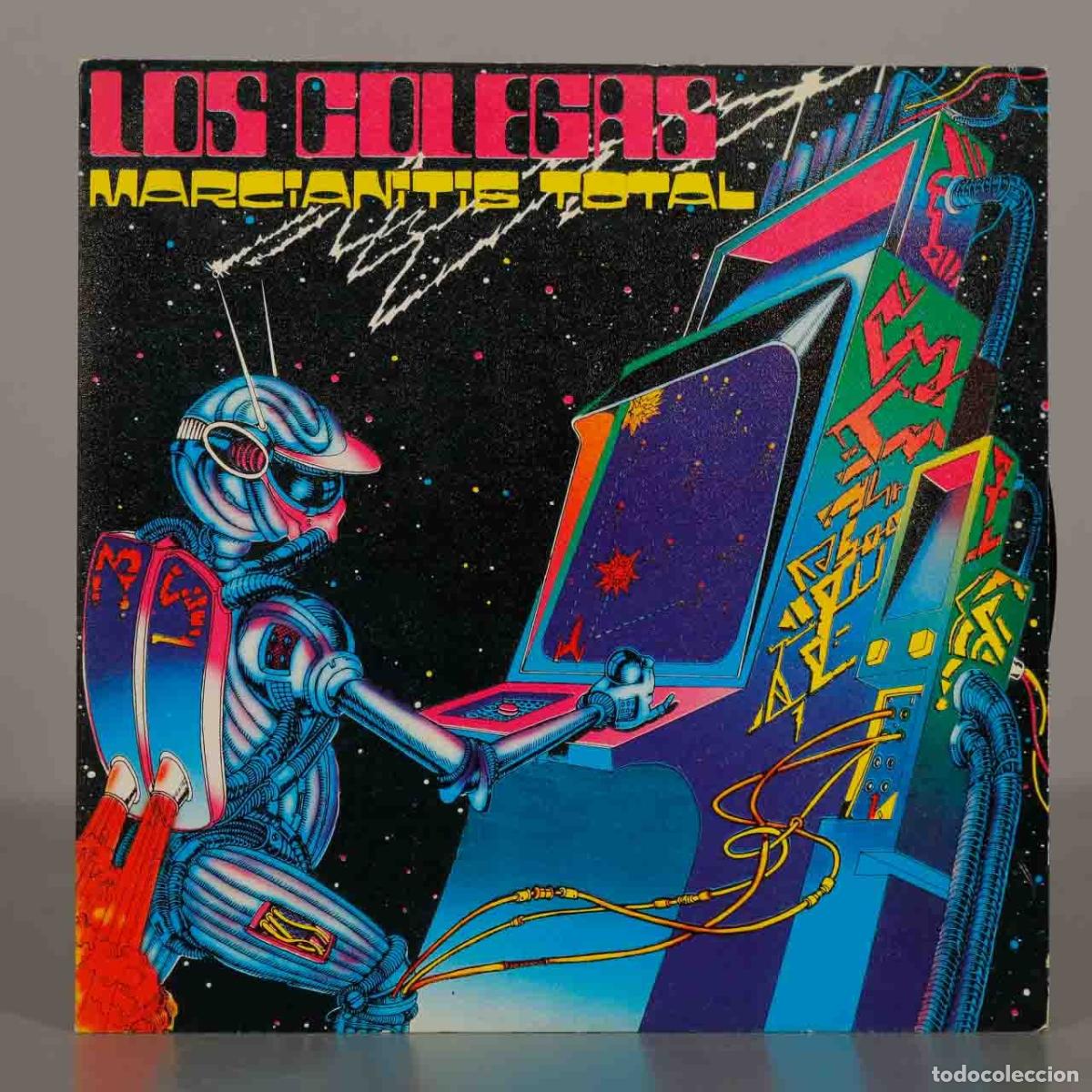 Discos de vinilo: SINGLE. Marcianitis Total - Los Colegas - Luis G&oacute;mez Escolar, Julio Seijas, Carlos Villa