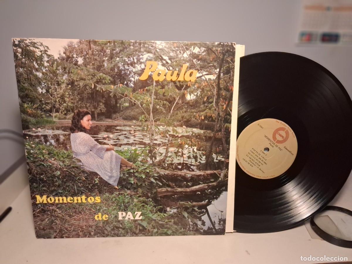 Discos de vinilo: LP PAULA RAMOS : MOMENTOS DE PAZ (CANTOS DE ALABANZA A DIOS)