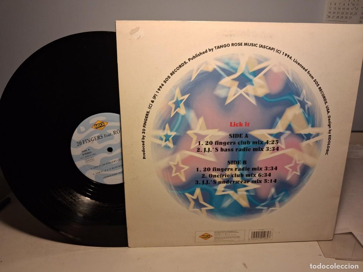 Discos de vinilo: MAXI : 20 FINGERS FEAT. ROULA - Foto 2