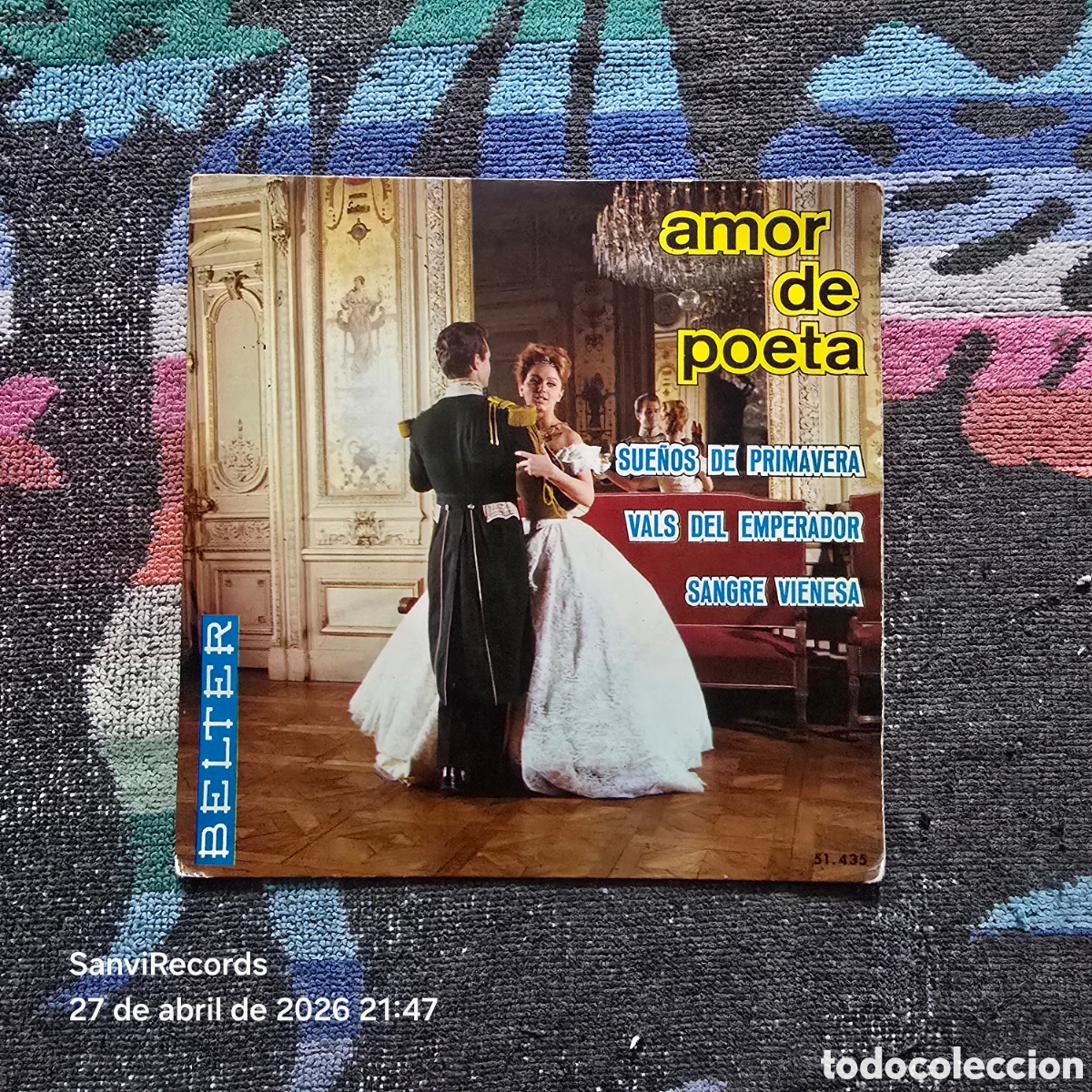 Discos de vinilo: [EP] VALSES VIENESES, ORQUESTA VIENESA DE CONCIERTOS: AMOR DE POETA (BELTER) (1966)