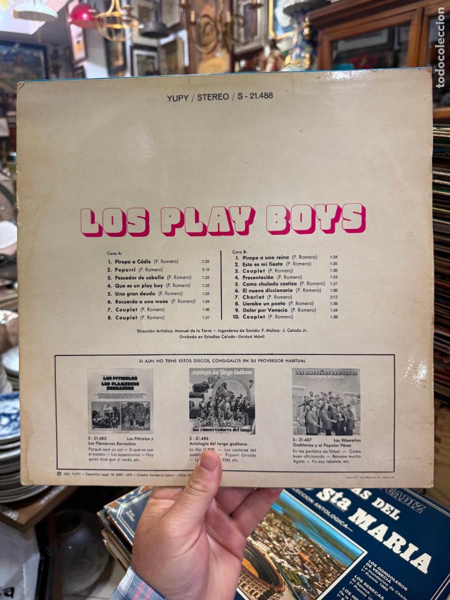 Discos de vinilo: LP LOS PLAY BOYS - CARNAVAL DE CADIZ - Foto 2