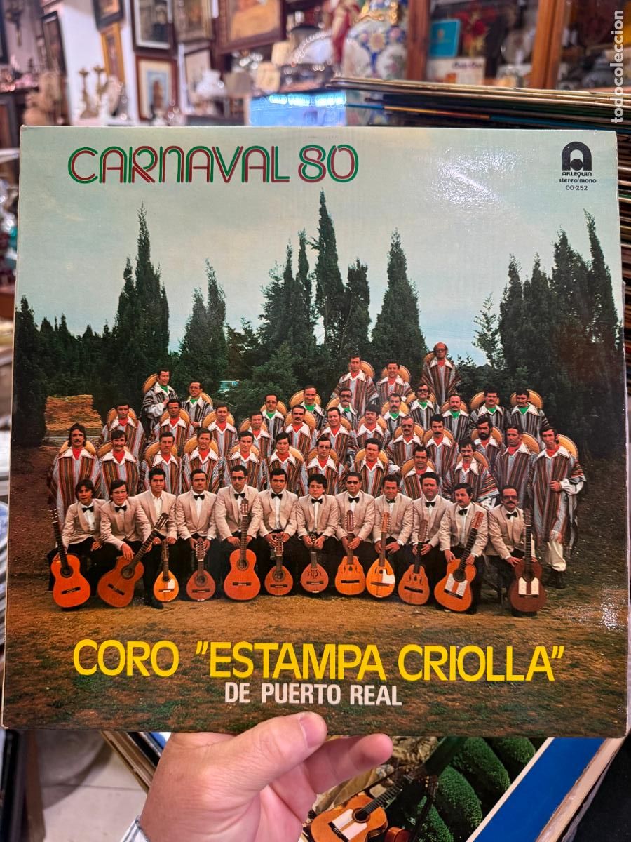 Discos de vinilo: LP CORO DE PUERTO REAL ESTAMPA CRIOLLA - CARNAVAL DE CADIZ