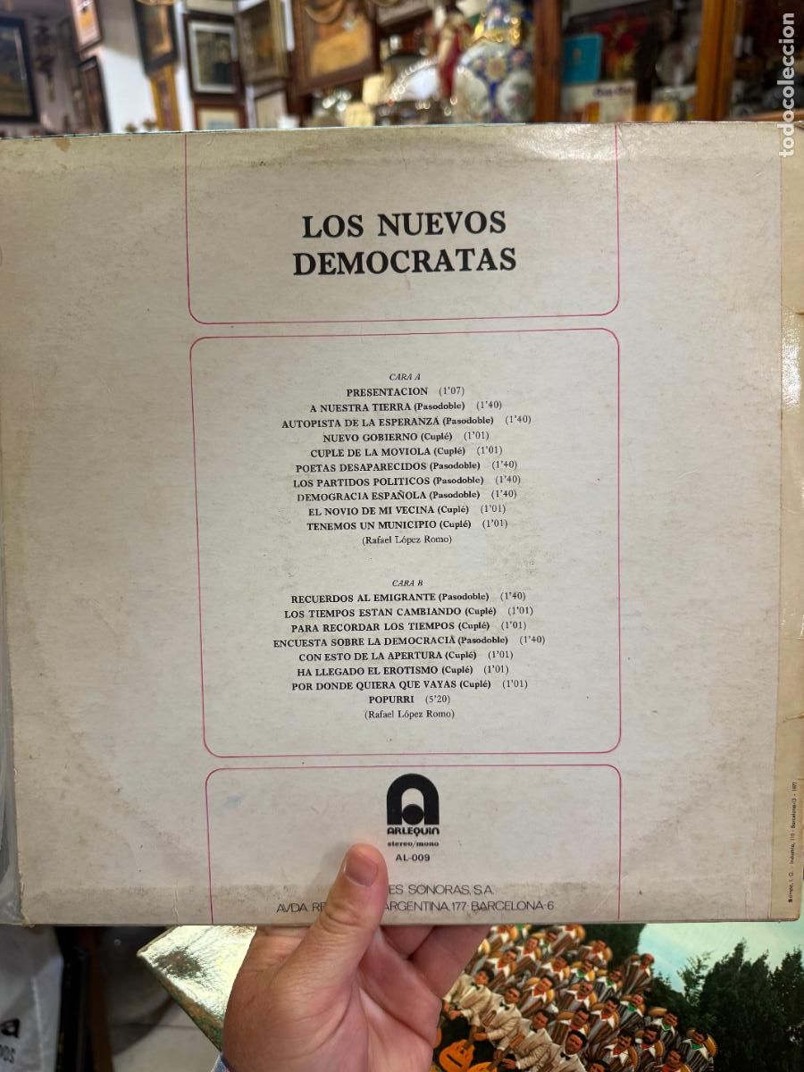 Discos de vinilo: LP LOS NUEVOS DEDOCRATAS - CARNAVAL DE CADIZ - Foto 2