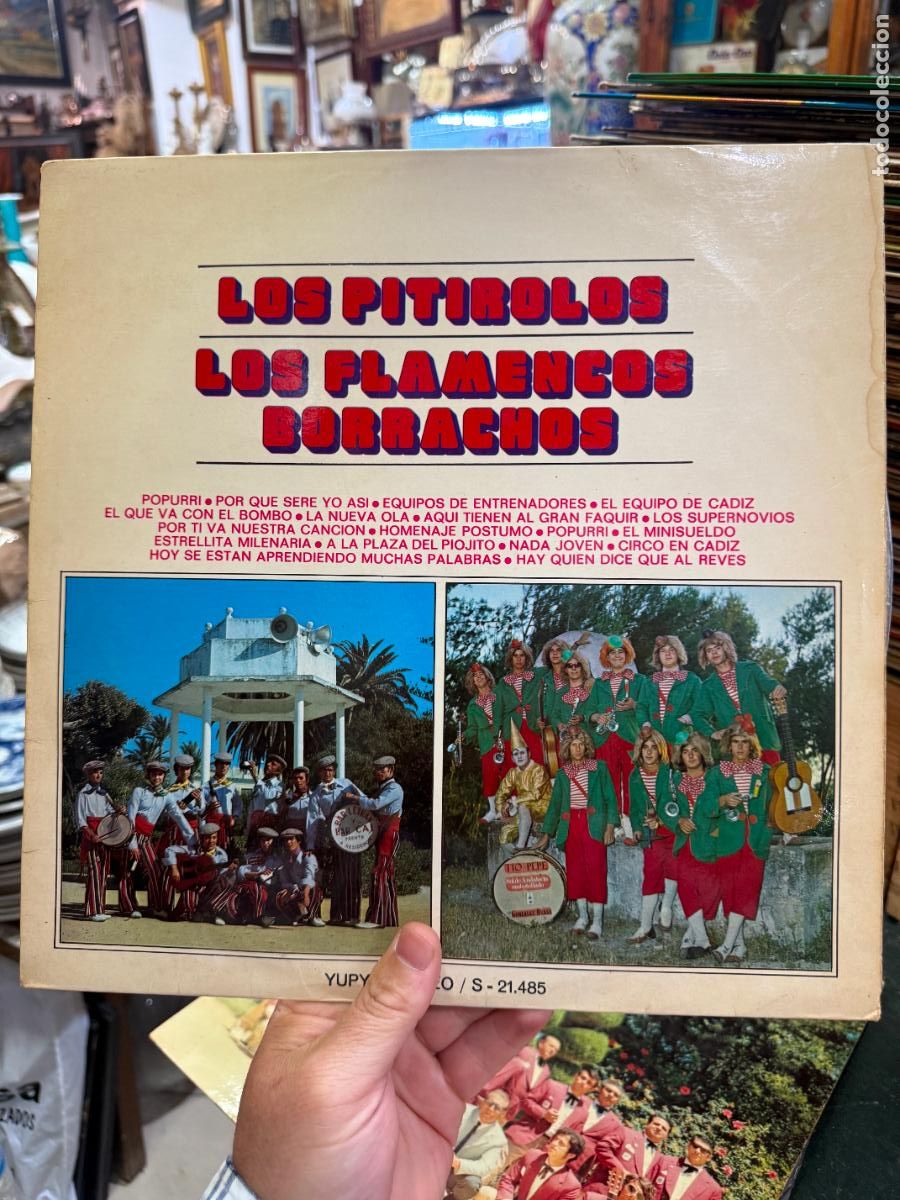 Discos de vinilo: LP LOS PITIROLOS Y LOS FLAMENCOS BORRACHOS - CARNAVAL DE CADIZ