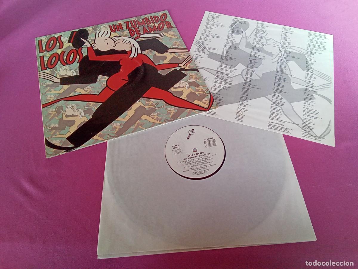 Discos de vinilo: LOS LOCOS UN ZUMBIDO DE AMOR CON ENCARTE 1993 LP L31 3