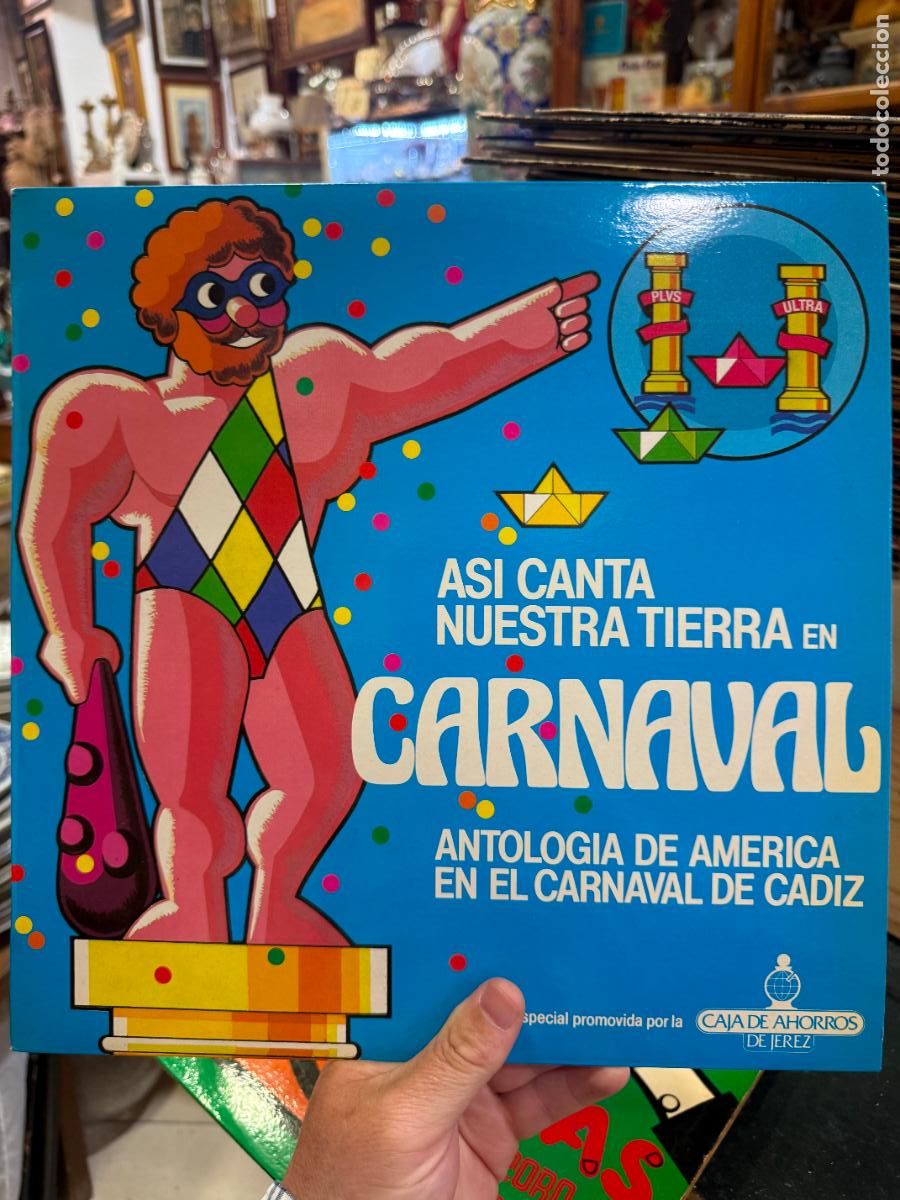 Discos de vinilo: LP ASI CANTA NUESTRA TIERRA EN CARNAVAL - ANTOLOGIA DE AMERICA EN EL CARNAVAL DE CADIZ