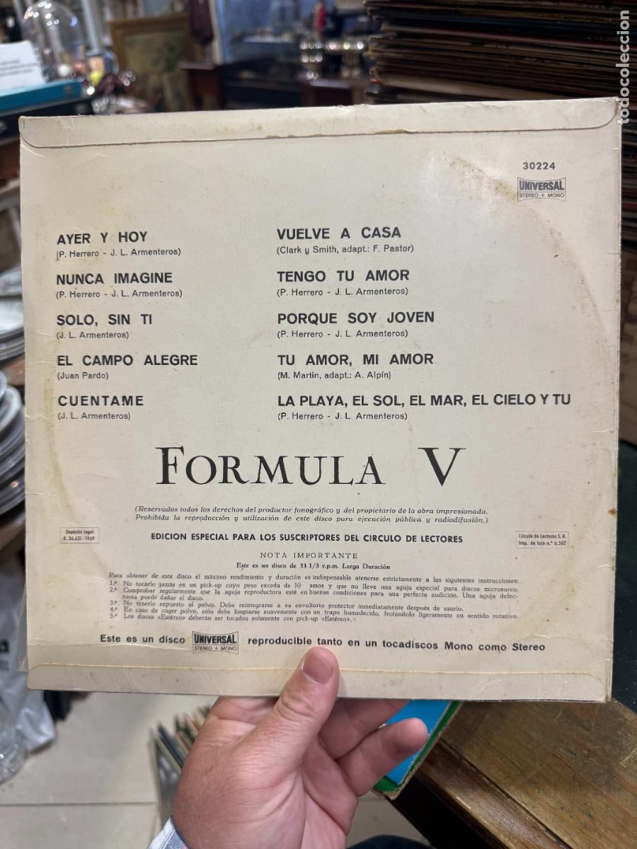 Discos de vinilo: LP FORMULA V ------- - Foto 2