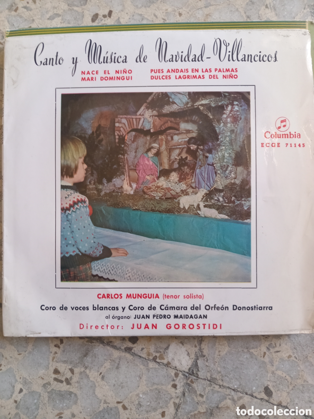 Discos de vinilo: EP MUSICA NAVIDAD CARLOS MUNGUIA VILLANCICOS 1959 ORFEON DONOSTIARRA