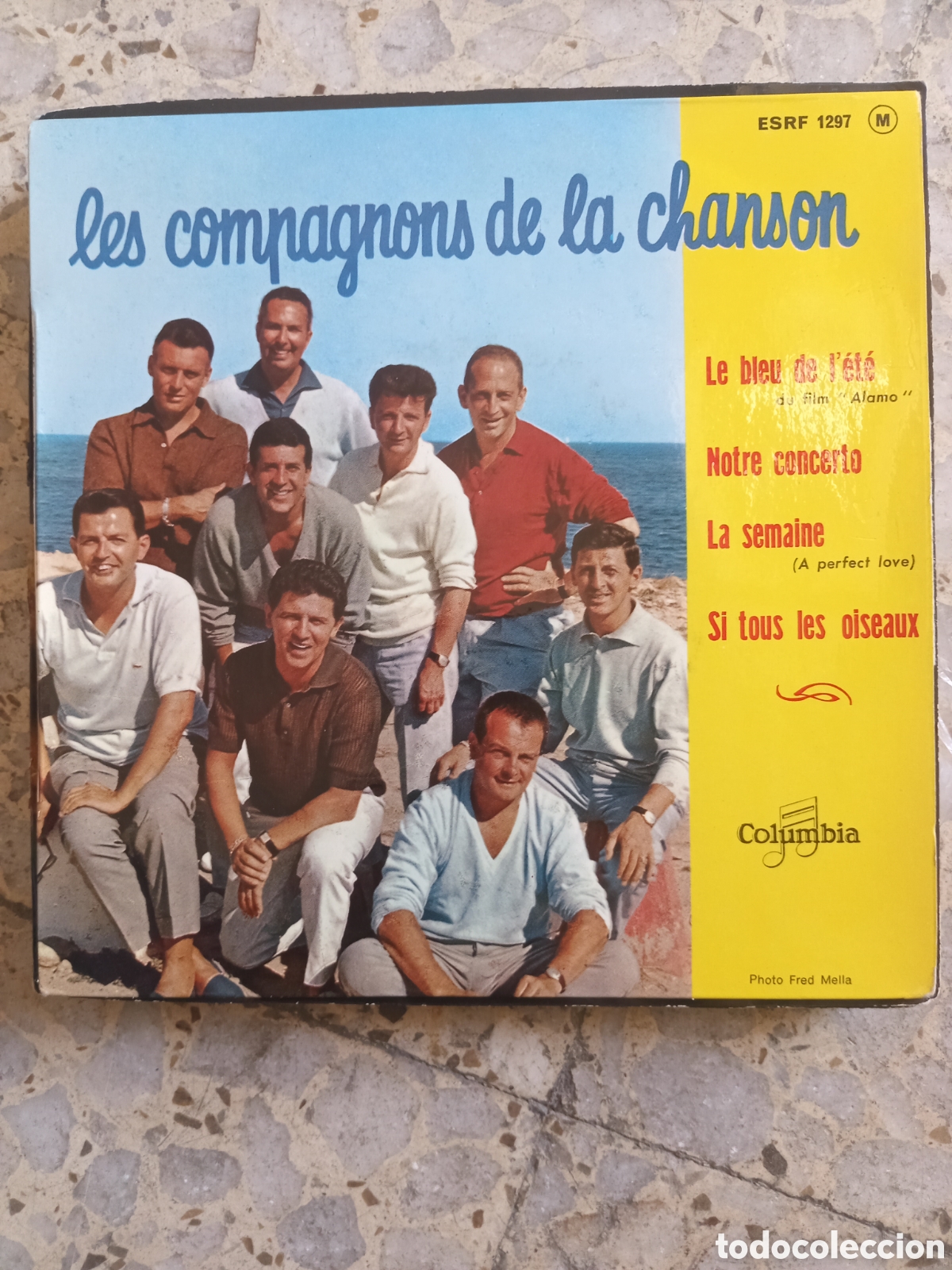 Discos de vinilo: EP LES COMPAGNONS DE LA CHANSON LE BLEU DE L&acute;ETE - Foto 1