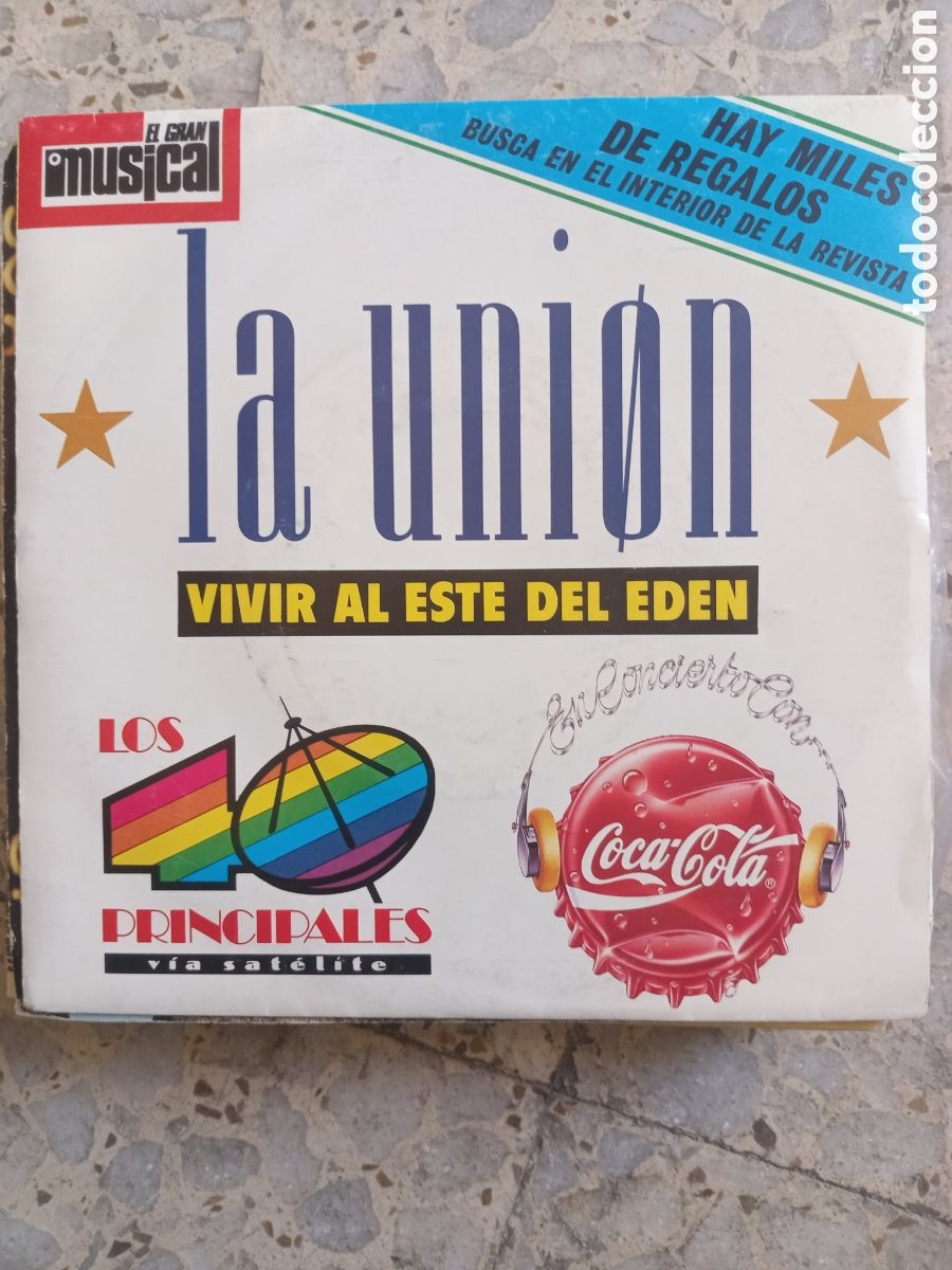 Discos de vinilo: SGL LA UNION VIVIR AL ESTE DEL EDEN LA DAMA SE ESCONDE CAPTURADO 1989 PROMO
