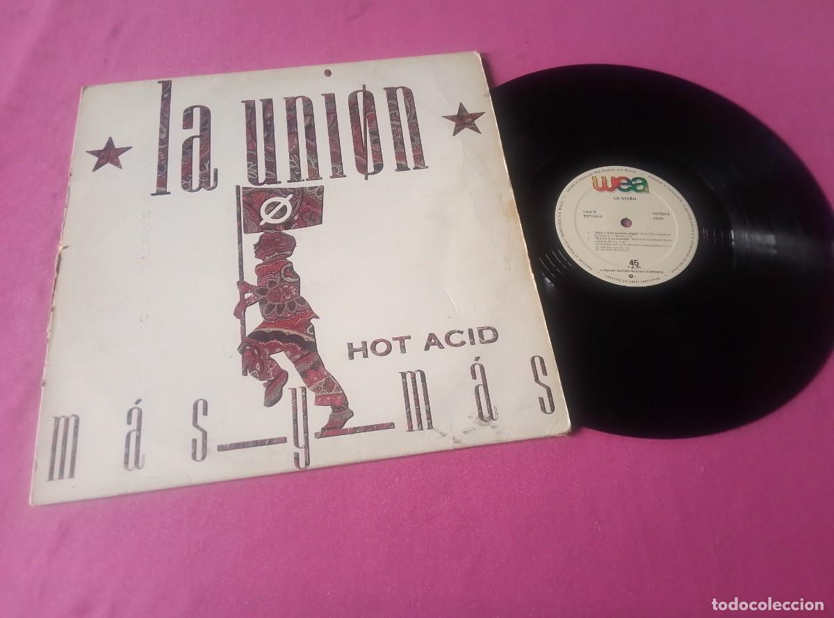 Discos de vinilo: LA UNI&Oacute;N M&Aacute;S Y M&Aacute;S HOT ACID 1988 LP L31 3