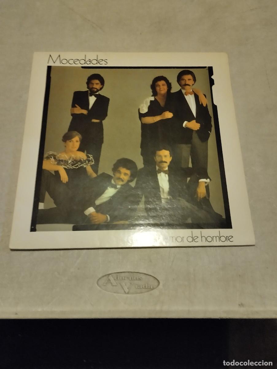 Discos de vinilo: MOCEDADES LP AMOR DE HOMBRE ENCARTE LETRAS PORTADA ABIERTA