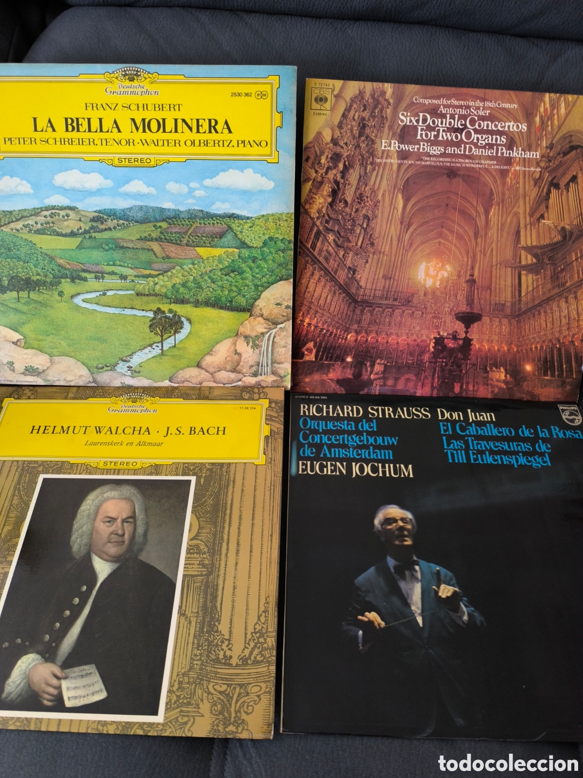 Discos de vinilo: Lote 4 Vinilos M&uacute;sica Cl&aacute;sica - Grandes Maestros (DG, Philips, CBS)