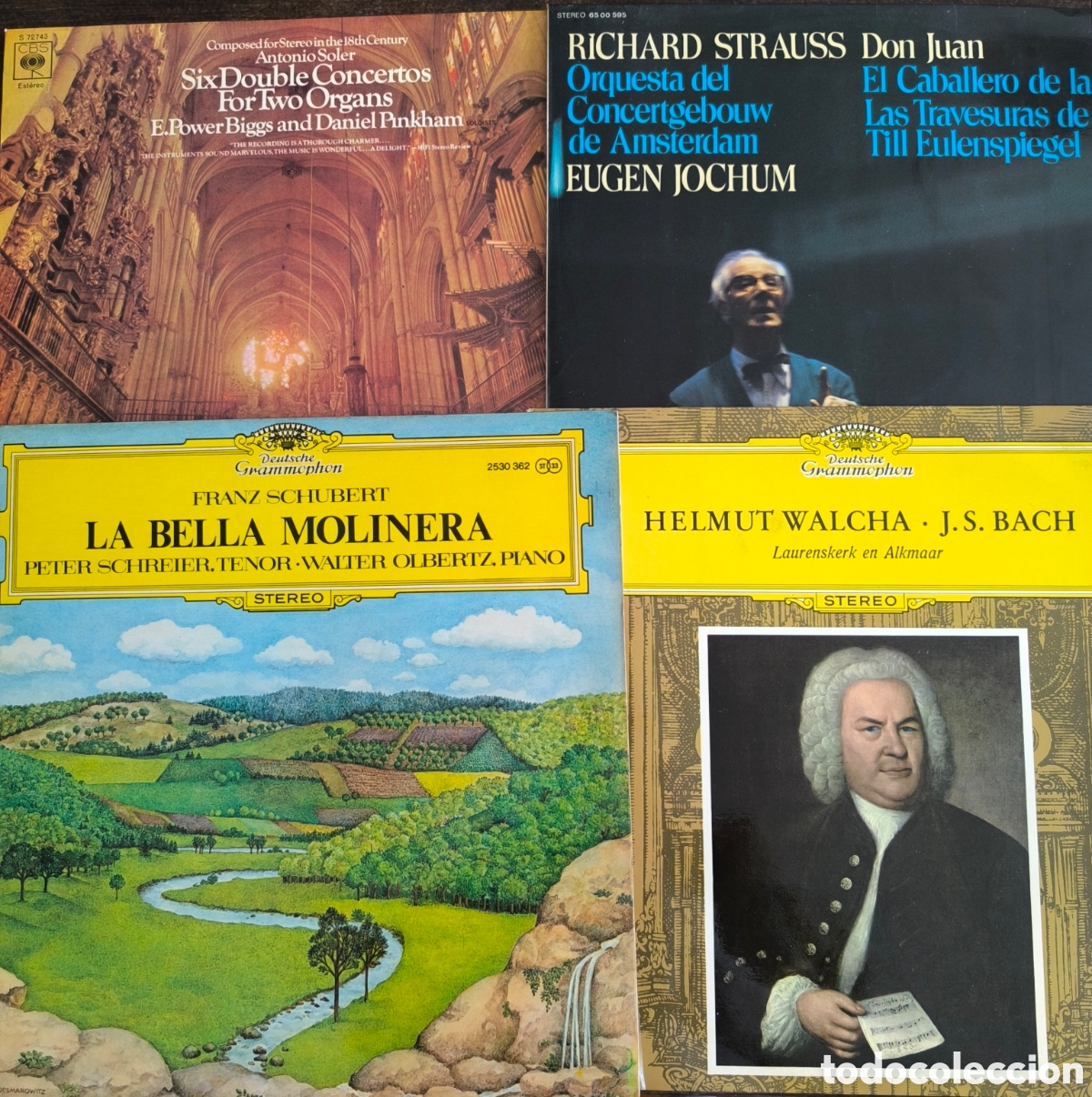 Discos de vinilo: Lote 4 Vinilos M&uacute;sica Cl&aacute;sica - Grandes Maestros (DG, Philips, CBS)