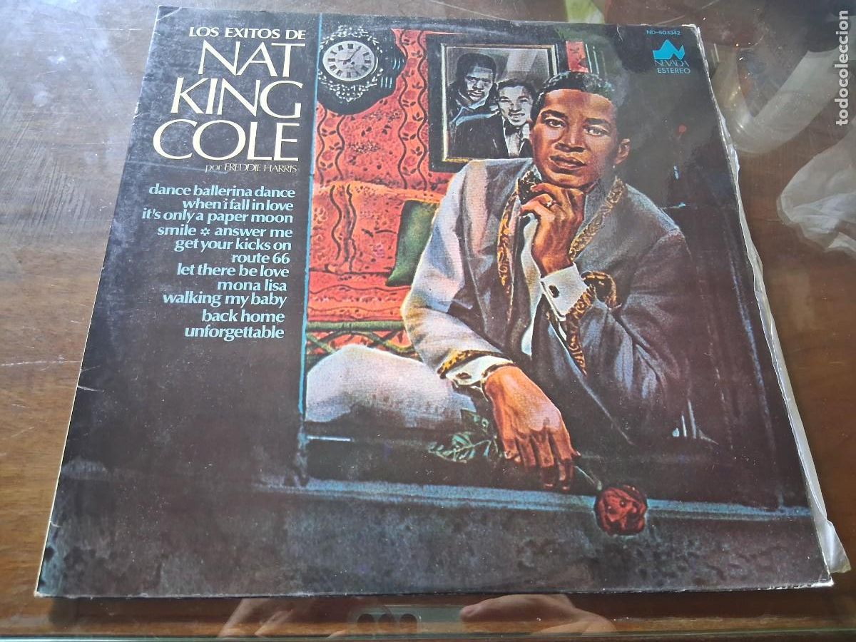 Discos de vinilo: Disco de m&uacute;sica vinilo LP LOS &Eacute;XITOS DE NAT KING COLE