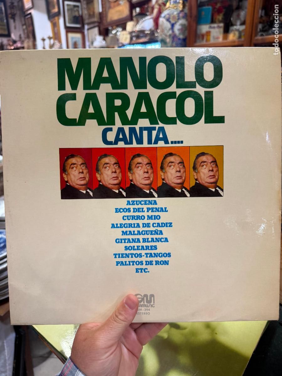 Discos de vinilo: LP MANOLO CARACOL CANTA...