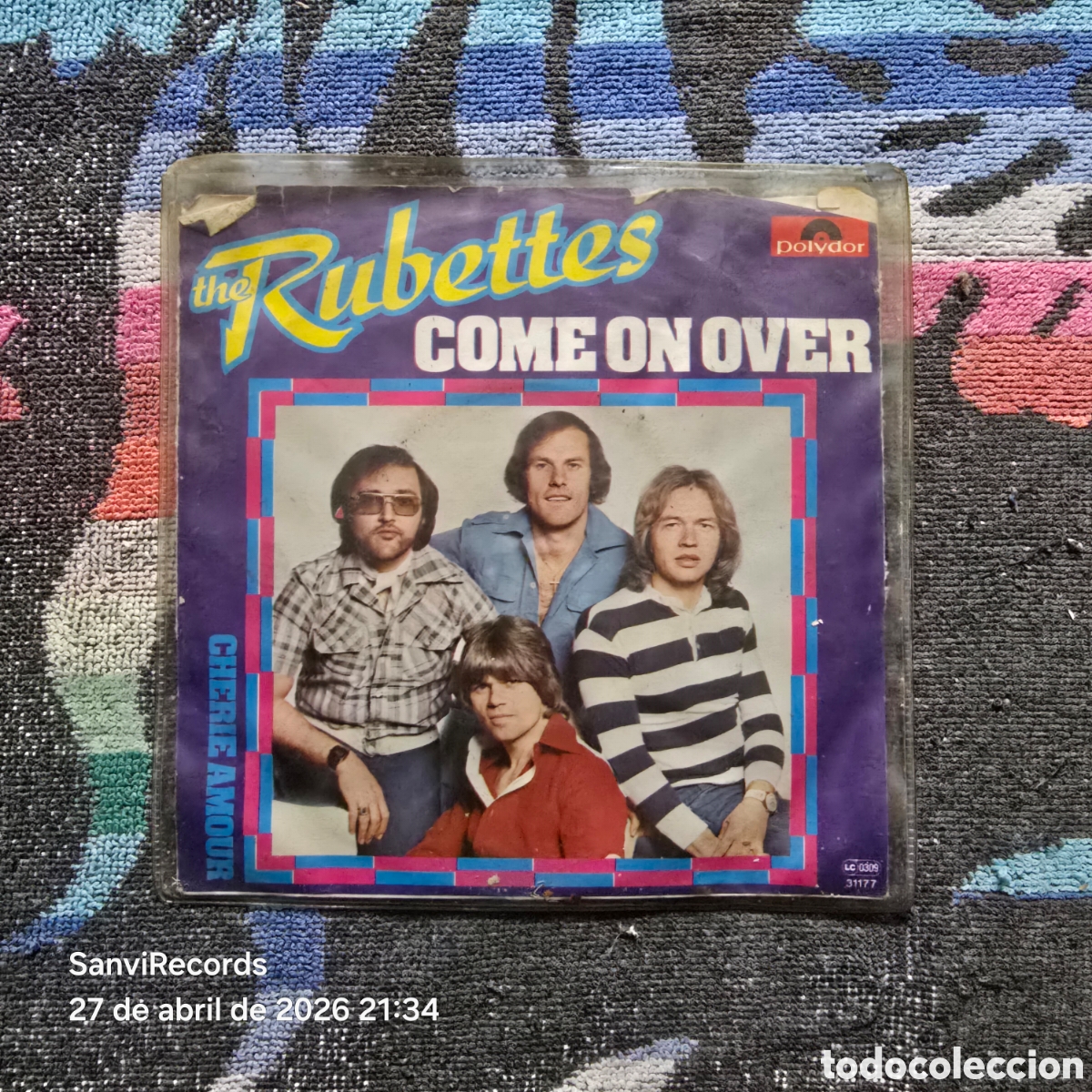 Discos de vinilo: [SINGLE] THE RUBETTES: COME ON OVER - CHERIE AMOUR (POLYDOR) (1977)