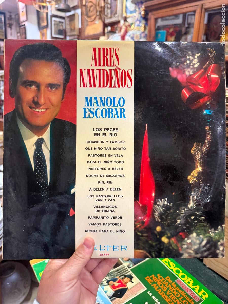 Discos de vinilo: LP MANOLO ESCOBAR - AIRES NAVIDE&Ntilde;OS