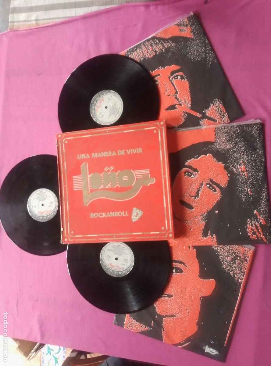 Discos de vinilo: LE&Ntilde;O UNA MANERA DE VIVIR TRIPLE 1984 LP L31 3