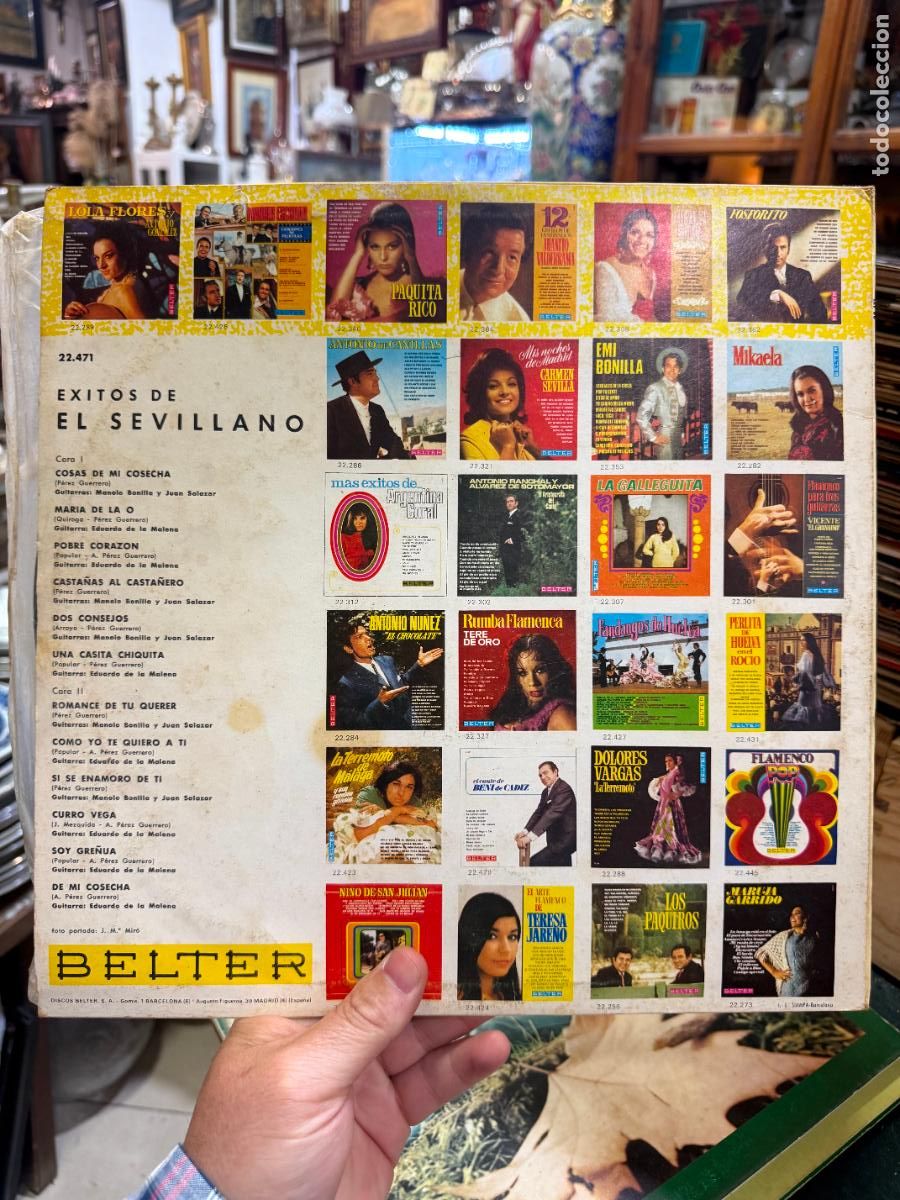 Discos de vinilo: LP EXITOS DE EL SEVILLANO - Foto 2