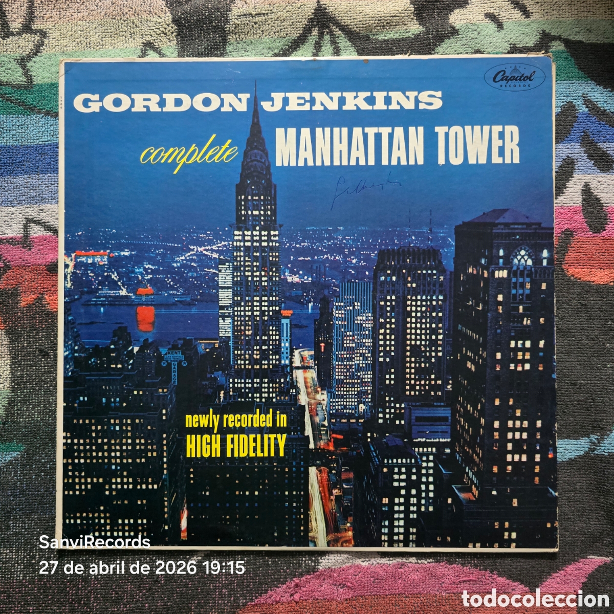 Discos de vinilo: [LP] GORDON JENKINS: COMPLETE MANHATTAN TOWER (CAPITOL) (1956)