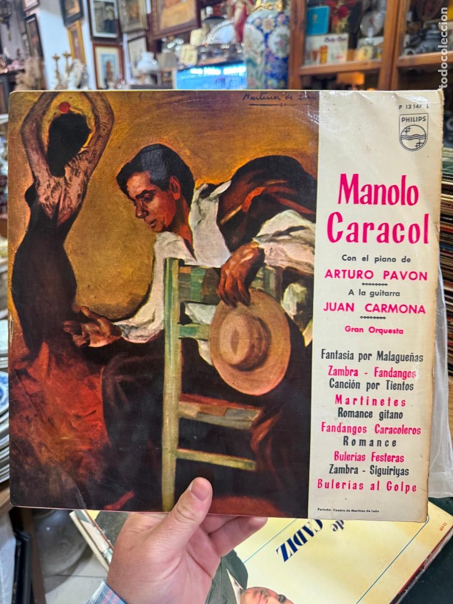 Discos de vinilo: LP MANOLO CARACOL CON EL PIANO DE ARTURO PAVON