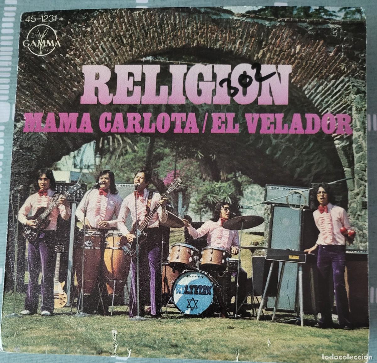Discos de vinilo: Religion single sello Hispavox editado en Espa&ntilde;a a&ntilde;o 1975...