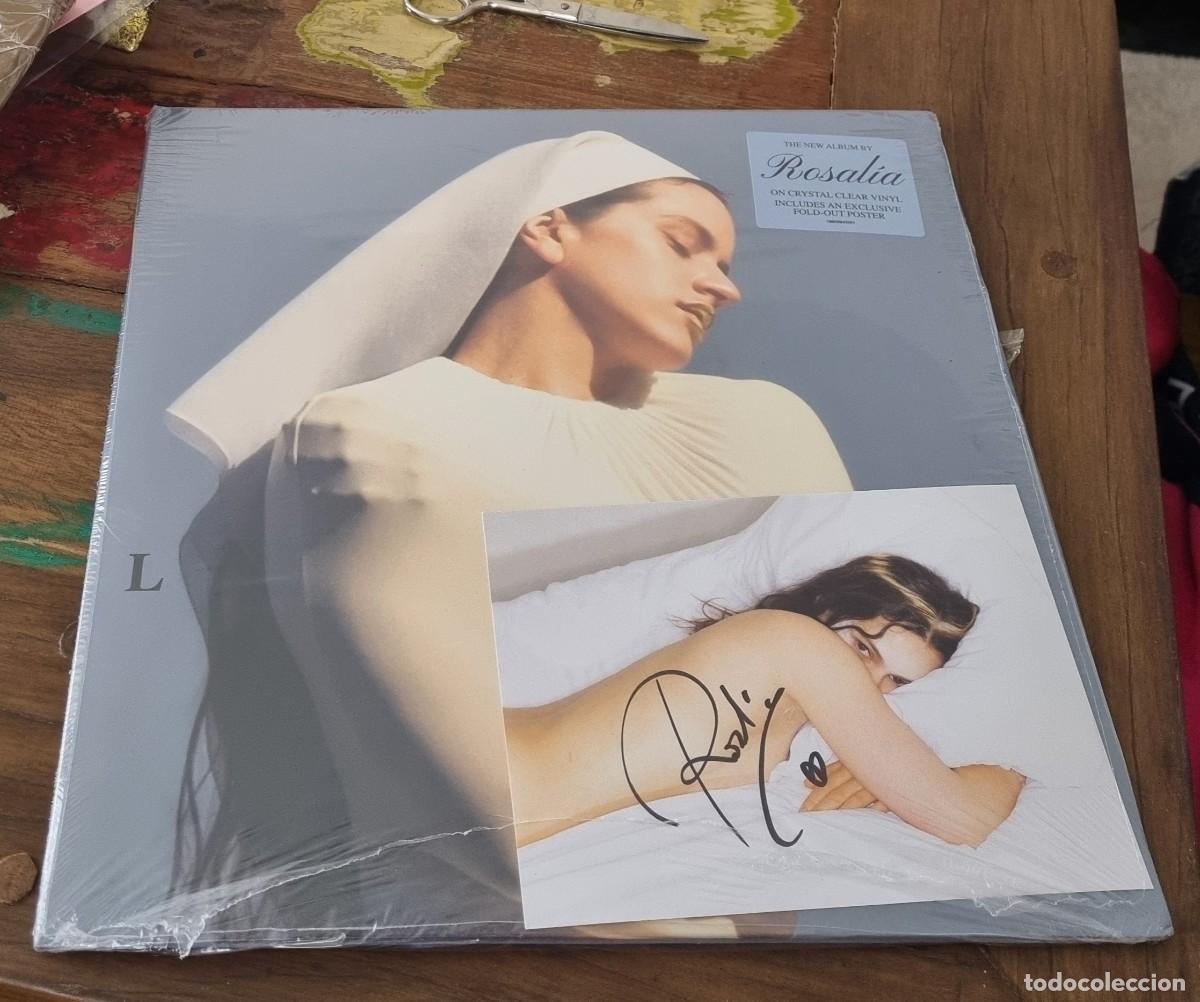 Discos de vinilo: Rosalia Vinilo Lux Clear 2 LP, tarjeta firmada