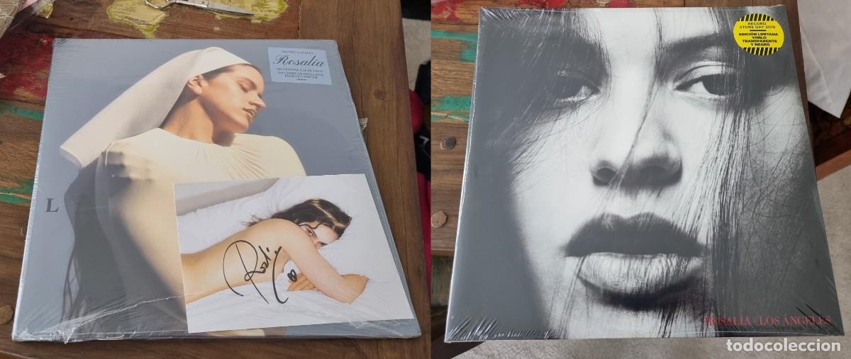 Discos de vinilo: Rosal&iacute;a Los &Aacute;ngeles RSD 2019 + Lux con tarjeta firmada a mano