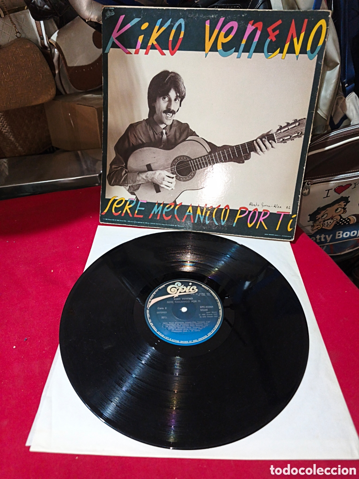 Discos de vinilo: LP Kiko Veneno Ser&eacute; mec&aacute;nico por t&iacute; EPIC