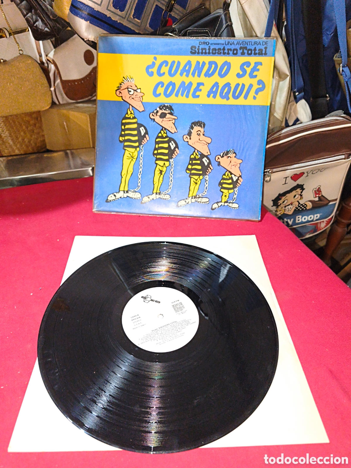 Discos de vinilo: LP SINIESTRO TOTAL &iquest; CUANDO SE COME AQUI?