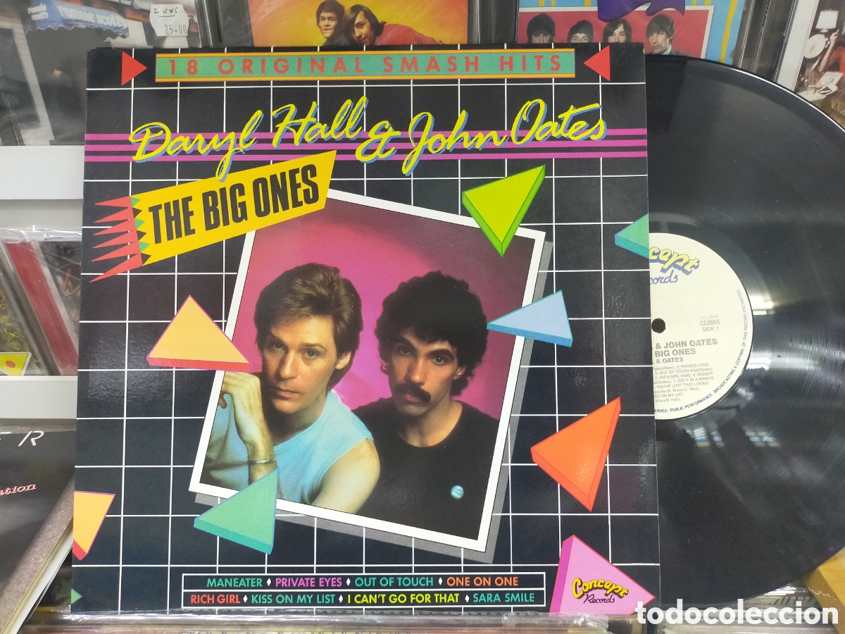 Discos de vinilo: Daryl hall & John oates LP the Big ones 18 hits Australia 1987