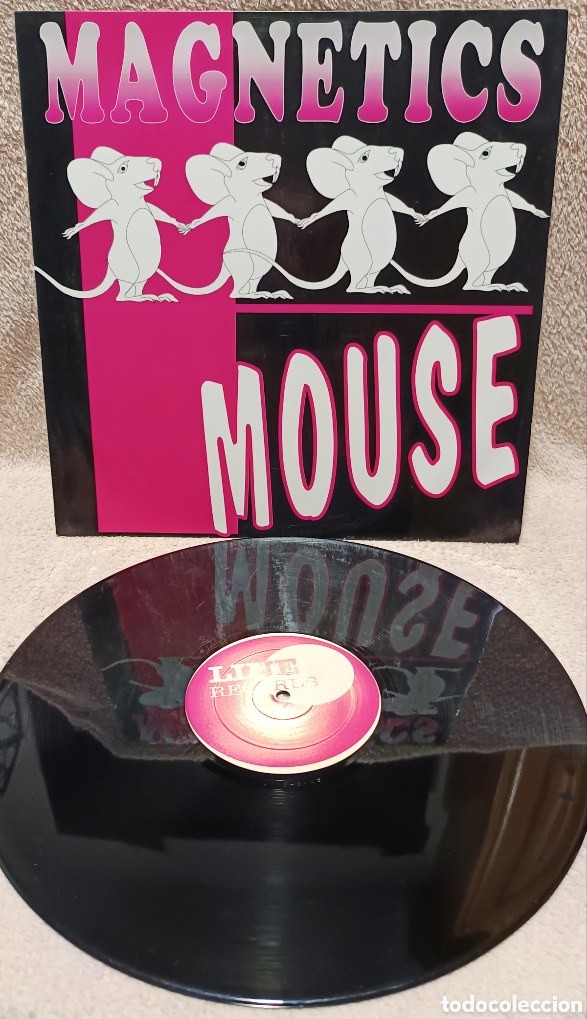 Discos de vinilo: Magnetics - Mouse (To Mouse / Sampler Mouse) 12&rdquo; Line Records 1994 Techno Makina