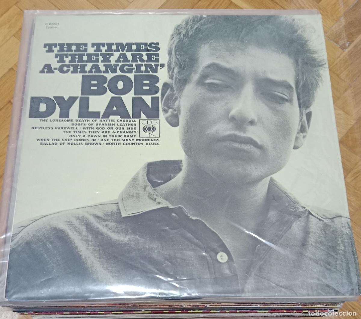 Discos de vinilo: Bob Dylan &lrm;&ndash; The Times They Are A-Changin' Lp Espa&ntilde;a 1974